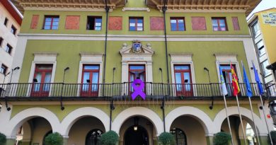 Lazo Morado en el ayuntamiento de Langreo con motivo del 25N