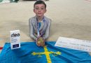 Nacho Verdejo y Sofía González, campeón y subcampeona de España de gimnasia rítmica