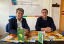 El alcalde, José Ramón Martin Ardines y Julio Caricol, en la presentación del evento en el Consistorio.