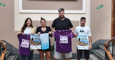 El primer Trail de La Pomar ya supera los 150 inscritos Presentación del primer Trail de La Pomar en el ayuntamiento de Langreo.